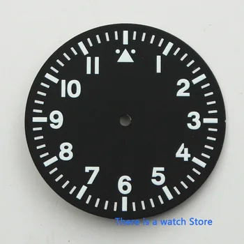 35,5 мм Corgeut Green marks Black watch parts zifferblatt fit Miyota 8215 8205 ST1612 DG2813 механизъм