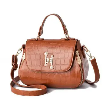 2021 Women Luxury Leather Clutch Bag Ladies Bag Brand Women Messenger Bag Famous Tote Bag Letter lock flip women bag