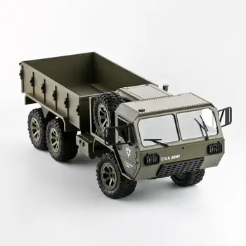 Fayee FY004A 1/16 2.4 G 6WD RC Камион Proportional Machine on Control US Army Military Truck RTR Model with Camera Toys For Boy