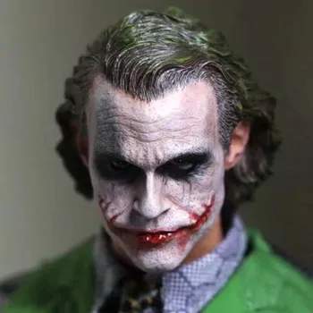 1/6 Мащаб най-Високо Качество Joker Head Carving MJ12 Клоун Хийт Ledger Head Извайвам Модел за 12 Фигура Колекция