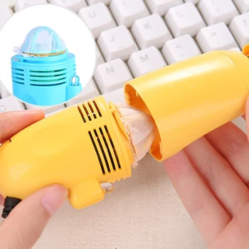 USB Mini Computer Keyboard Vacuum Cleaner Dust Cleaning Kit Wireless Keyboard Brush Device For PC Laptop Portable F2