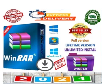 WinRAR 6.0 Pro официалната версия 2021 за Windows 64/bits