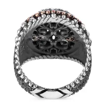 925 Сребро Специален дизайн на Модел Сребърен мъжки пръстен, Заобиколен от Син камък Мода Турски Премиум Качество на Ръчно изработени Jawelery