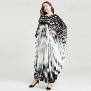 Плюс Размера На Арабски Кафтан Абая Дубай. → Мюсюлманската Дълга Рокля Турски Рокли Ислямска Облекло Abayas For Women Vestidos Largos