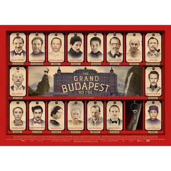 Grand Budapest Hotel Home Furnishing Decoration Kraft Movie Poster Drawing основната Wall stickers