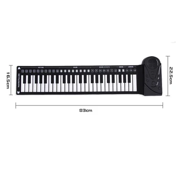 Hot AD-49 Keys Цифровата Клавиатура на Пиано Преносим Гъвкав Силиконов Електронен Roll Up Piano Детски Играчки Вграден високоговорител
