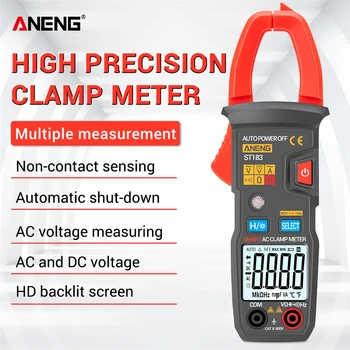 ANENG ST183 6000 Броя Digital AC Current Технологична Meter 600A Автоматично Мултицет Обхват с подсветка Voltage Meter Технологична Gauge