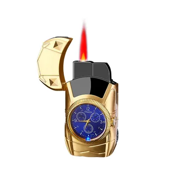 Творчески Часовници Газова Запалка Седем Цвята с Подсветка Точно В Ветрозащитную Запалка Модел на Спортен Автомобил Пура Притурка Мъжки Подарък