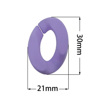 30*21 mm 60 бр. 19 Цвята Акрилни Комбинация Сплит Конектор на самата Верига За Бижута Ръчно изработени Аксесоари Верига