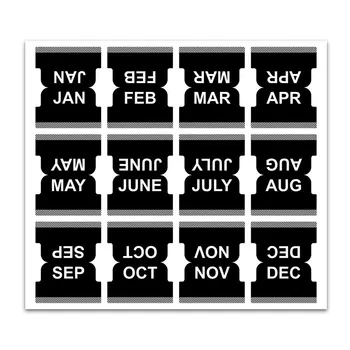 Здрав 48 Бр Месечен Календар На Индекс На Раздела Самозалепващи Етикети Проектанти Списание Етикети Месечни Раздели Етикети