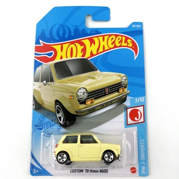 2021-187 Hot Wheels 1/64 CUSTOM 70 HONDA N600 Metal Diecast Cars Collection Детски Играчки за Кола За подарък