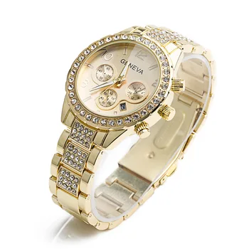 SZ6 Luxury JOOM hot-selling watch женски Женевские трехглазые часовник с календар стоманен обръч кварцов часовник за няколко часа