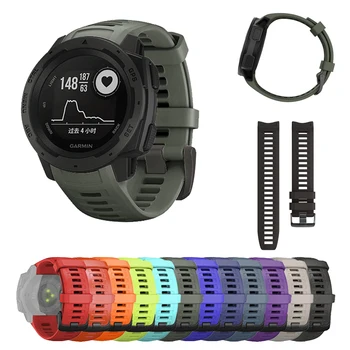 Силиконов Ремък Quick Release Replacement Watch Band for Garmin Instinct/Инстинкт Tactical/Solar Smart Watch Гривна Гривни