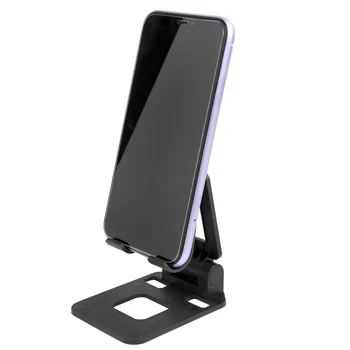 Черен Сгъваем калъф Телефон Охлаждащ Скоба Настолна Поставка Стабилна Въртящата се Поставка за Телефон Samsung iPhone Притежателите на Универсални