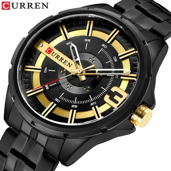 Relogio Masculino Man Watch Business Кварцов Часовник Orologio Uomo Stainless Steel Band Clock Male CURREN Stainless Steel Band