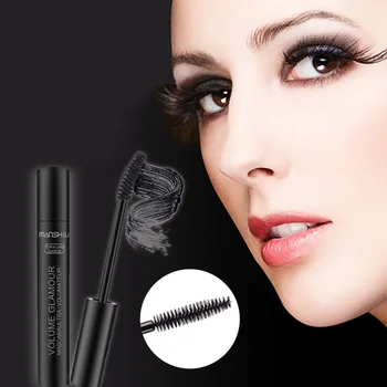 Brand New 3D Black Mascara Eye Дълги Мигли Удължаване на Заоблена Четка За Спирала Силикон Водоустойчив Грим F6Z7