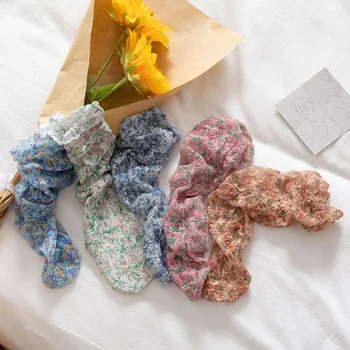 Лейси окото Дамски чорапи Японската Мода Harajuku Сладък Малък Цветен принт Средната Тръба Тънък Елемент Дишаща Cool Високо Качество