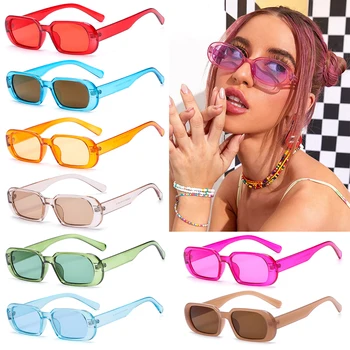 Jelly Color Small Frame Shades Eyewear Ретро Овални Слънчеви очила за жени очила Vintage UV400 зареден очила Ladies