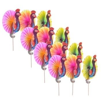 50шт Творчески Коктейлни Топперы Декоративни Плодови клечки за Зъби (Асорти Цветове)
