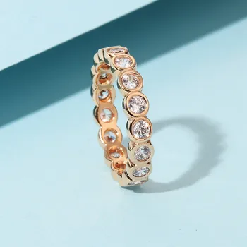 Новата пролетна колекция от пръстени за жени, Бижута от сребро 925 проба цветя и лък пръстен от розово злато anillos годежни пръстени