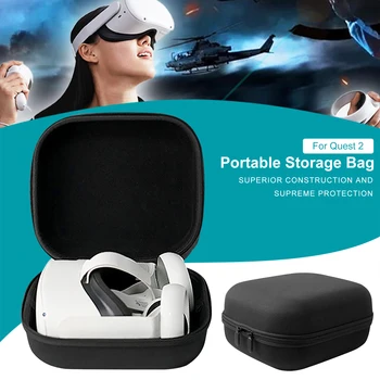 VR Каска Чанта За Съхранение Чанта За Носене Oculus Quest 2 VR Каска Защитна Чанта Твърд EVA Кутия За Съхранение Drop Shipping Едро