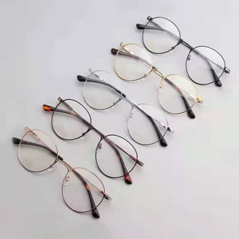 2021 Нов ВЛЕКАЧ Мода Дама Късогледство Рецепта Четене Eyegalsses Fames TF5418 Луксозни Мъжки Кръгли Метални Оптични Очила