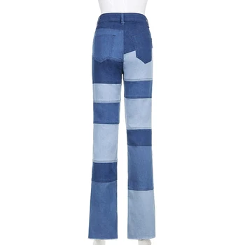 Дамски къмпинг дънки, ретро, дънки, естетически широко крака, голяма, висока талия, градинска облекло Y2K, ежедневни панталони iamhottyv jeans