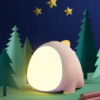 Творчески Карикатура Малък Динозавър LED нощна светлина USB Акумулаторна Настолна Лампа за деца, Подарък Спалня Нощни Украса