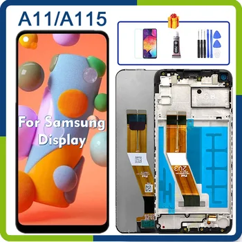 Оригинал За Samsung Galaxy A11 2020 SM A115F A115M A115U A115A A115W A115AZ DS LCD Сензорен дисплей Дигитайзер в Събирането на