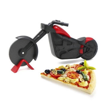 2021 От Неръждаема Стомана Мотоциклет Пица Нож Торта Инструменти Пица Колела Ножици Е Идеално За Пица И Пайове Вафли Нож Нож За Пица