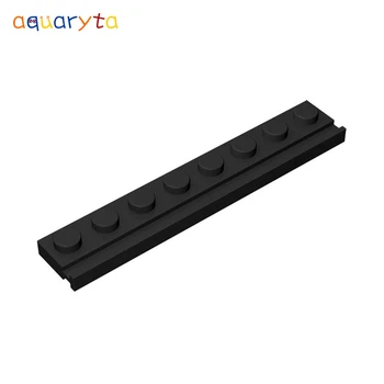Aquaryta 20pcs Plate Special 1x8 with Door Rail Building Blocks Parts Compatible 4510 Creativity Educational Toy for Teens