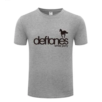 Deftones White Pony Metal Rock T Тениски Men Summer Style Short Sleeve Cotton T-Shirt Casual Man Hip Hop Tshirt