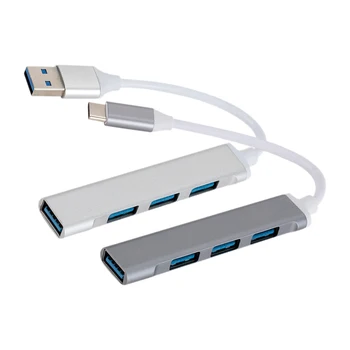 Професионален 4-Портов USB Хъб, зарядно устройство ще захранване на Зарядно устройство Зарядно Устройство Щанд Организатор За Таблет и Мобилен Телефон Бързият Преносим Банка на Храна