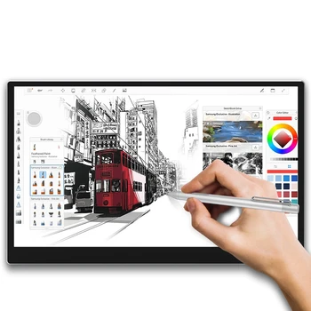 Графичен Дисплей с Поддръжка на наклона на Цифров таблет Поддръжка на наклона на 13,3 Инчов Преносим монитор за Рисуване с сензорен екран и стилуса MPP 8192 Level