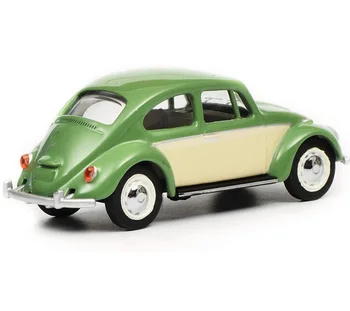 Schuco 1:64 VW Beetle beige green Diecast Model Car