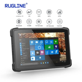 RUGLINE Windows 10 Здрав Водоустойчив Удароустойчив С 2D скенер NFC GSM/4G 10-инчов Промишлен плосък панелен КОМПЮТЪР