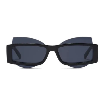 Модни Слънчеви очила Cat Eye Женски Луксозни Маркови дизайнерски нередовни Слънчеви очила Уникални парти очила с UV400 слънчеви очила за мъже