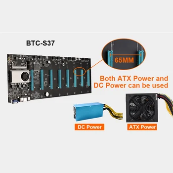 S37 Майнинг дънна Платка с 8 GPU Миньор Слот За графична карта Ethereum Crypto Bitcoin Mining P Ниска Консумация на енергия дънна Платка За Майнинга