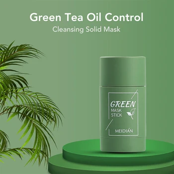 3шт Зелен Чай Маска на Пръчка Патладжан Почистване на Твърди Маска Контрол на Масла Хидратиращ Избелващ Грижи За Кожата на Лицето