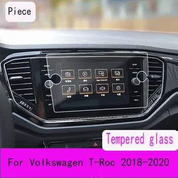 За Volkswagen T-Roc 2018 2019 Автомобилен интериор GPS навигационна филм LCD екран от Закалено стъкло защитно фолио против надраскване