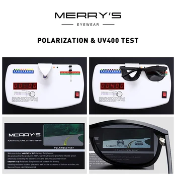 MERRYS DESIGN Мъжки Поляризирани Слънчеви очила За Шофиране Спортове На Открито TR90 Series UV400 Защита S3010
