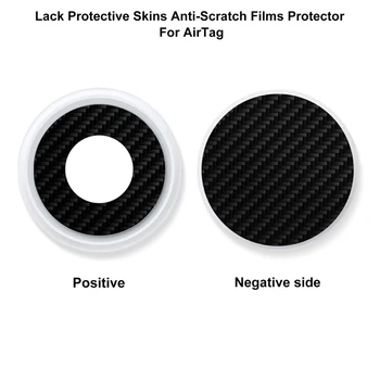 Висококачествен Корпус От Въглеродни Влакна, който е Съвместим с AirTag Soft Protective Cover Shock Absorbing Ultra Slim - Черен