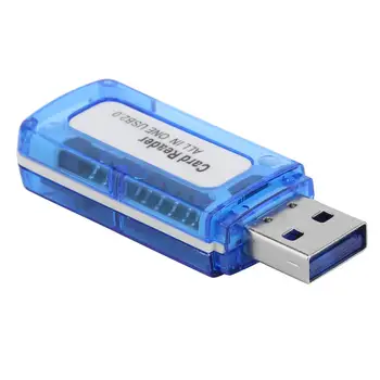4 в 1 Четец на карти памет, USB 2.0 All in One Cardreader за Micro SD TF M2