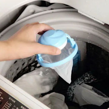 Перална Машина Марля Hair Ловецът Отстраняване Floating Mesh Pouch Laundry Filter Bag for Home JAN88