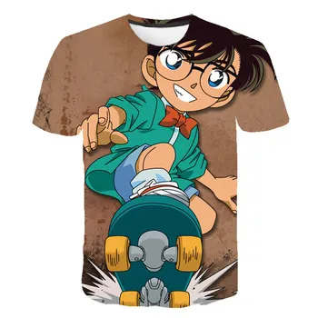 2020 Summer New Beautiful Аниме Children 's T-shirt 3D Printing Detective Conan Children' s Casual Short-Sleeved Tops