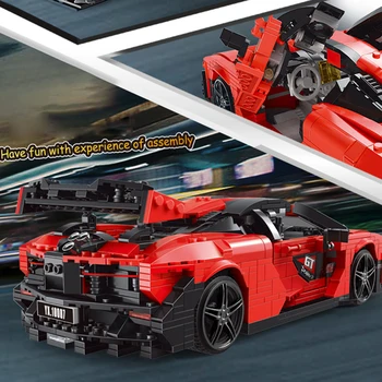 Moc Race Super Racing Supercar Speed Racer Vehicle Kids Toys For Boys Child