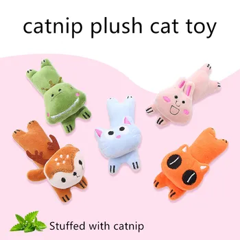 Котка Grinding Catnip Toy Interactive Plush Cat Toy Пет Kitten Chewing Toy Нокти Ухапване На Палеца Cat Mint For Cats Пет Cat Accessories