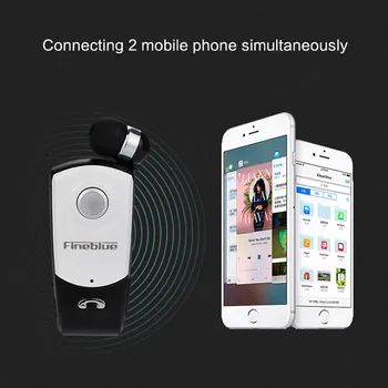 Fineblue F960 Bluetooth Слушалки Безжични Слушалки Хендсфри Слушалки с микрофон Разговори Приличат на Вибрациите Носят Клип на Водача