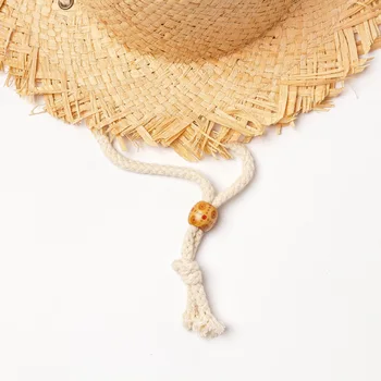 Grils Годишният Нов Рафия Hat Деца Каишка Лента Плосък Топ Sun Hat Деца Открит Пътуване Плаж Шапка Чадър И Слънцезащитен Крем, Шапка Слама