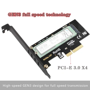 M. 2 NVMe SSD NGFF to PCIE X4 adapter M Key interface card Поддръжка на PCI-e x4 PCI Express 3.0 2230-2280 Размер m.2 m2 pcie adapter